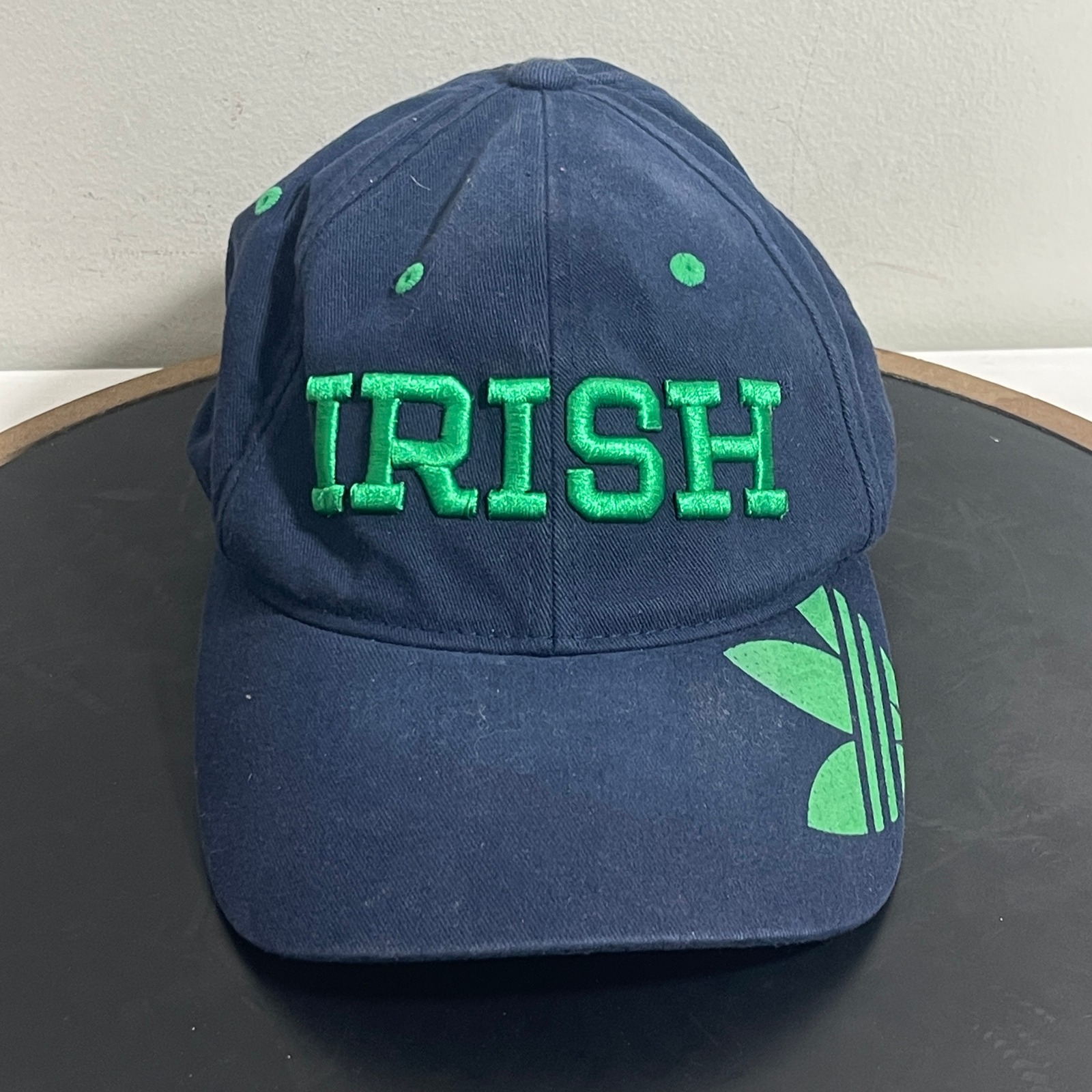 Notre Dame Fighting Irish Hat Navy Blue Gold Nd Logo Embroidered Cap Hat SM